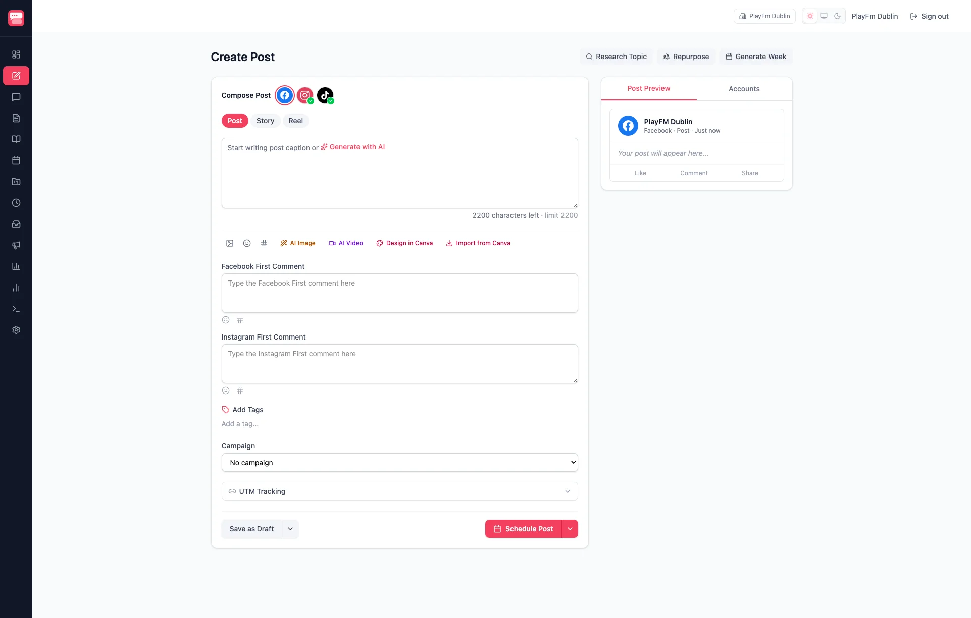 AI Caption Generation